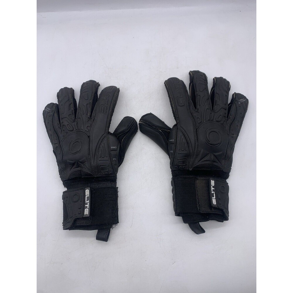 Elite Black Solo GoalKeeper Gloves Pro F5 Nroll Contact